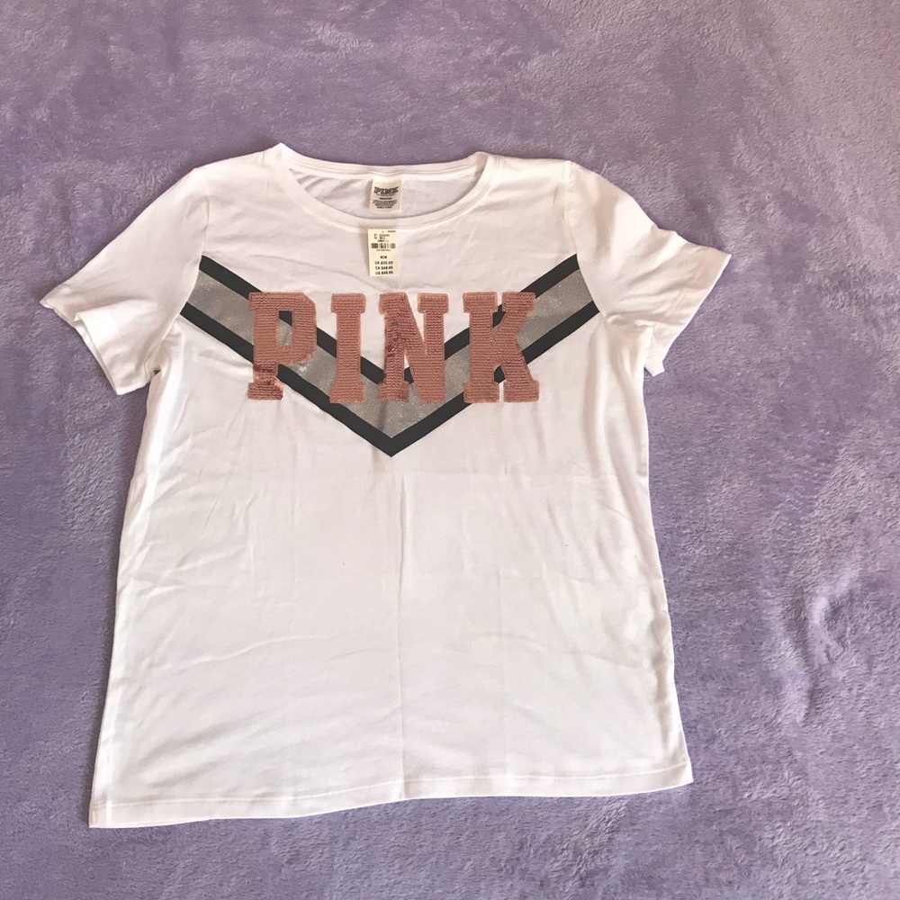 Vs Pink Medium Bling tee
